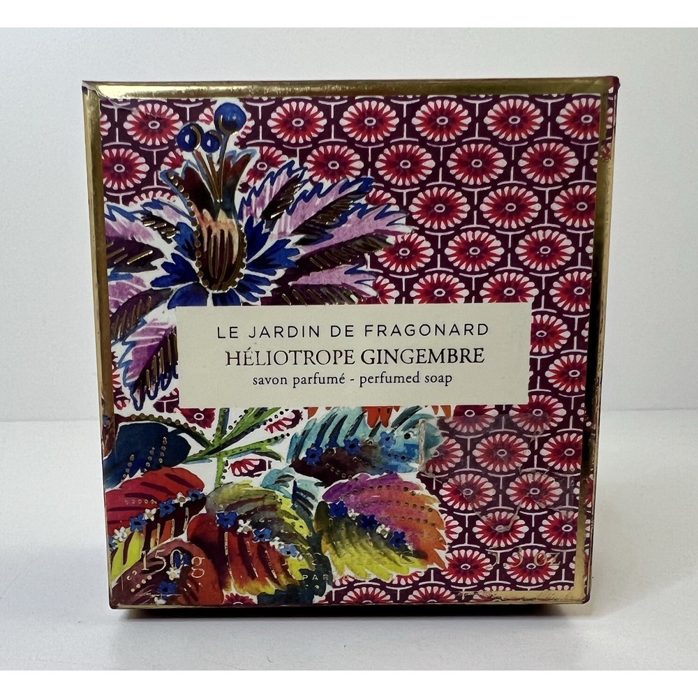 Le Jardin De Fragonard Heliotrope Gingembre Perfumed Soap & Dish Savon Parfume